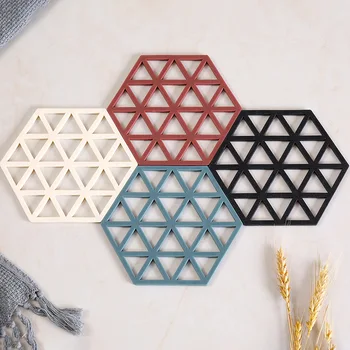 

Cup mat Coaster Insulation Pad Anti-hot Pad Home Non-slip Dining Table Mat Silicone Placemat Bowl Drink Coasters
