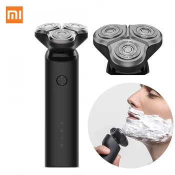 

Xiaomi Mijia Electric Shaver Flex Razor Heads 3 Dry Wet Shaving Washable Main-Sub Dual Blade Turbo+ Mode Comfy Clean Xiami
