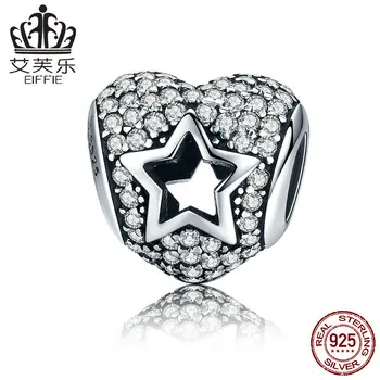 

Star-Shaped Hollow out Diy letter beads for jewelry making Fit charms pandora bracelet silver 925 original