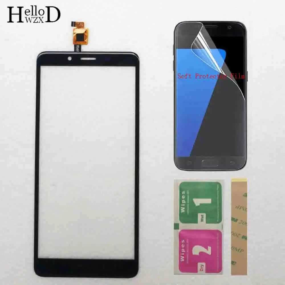 

5.5'' Phone Touch Screen For Highscreen Wallet Touch Screen Front Glass Digitizer Panel Lens Sensor Adhesive Protector Film
