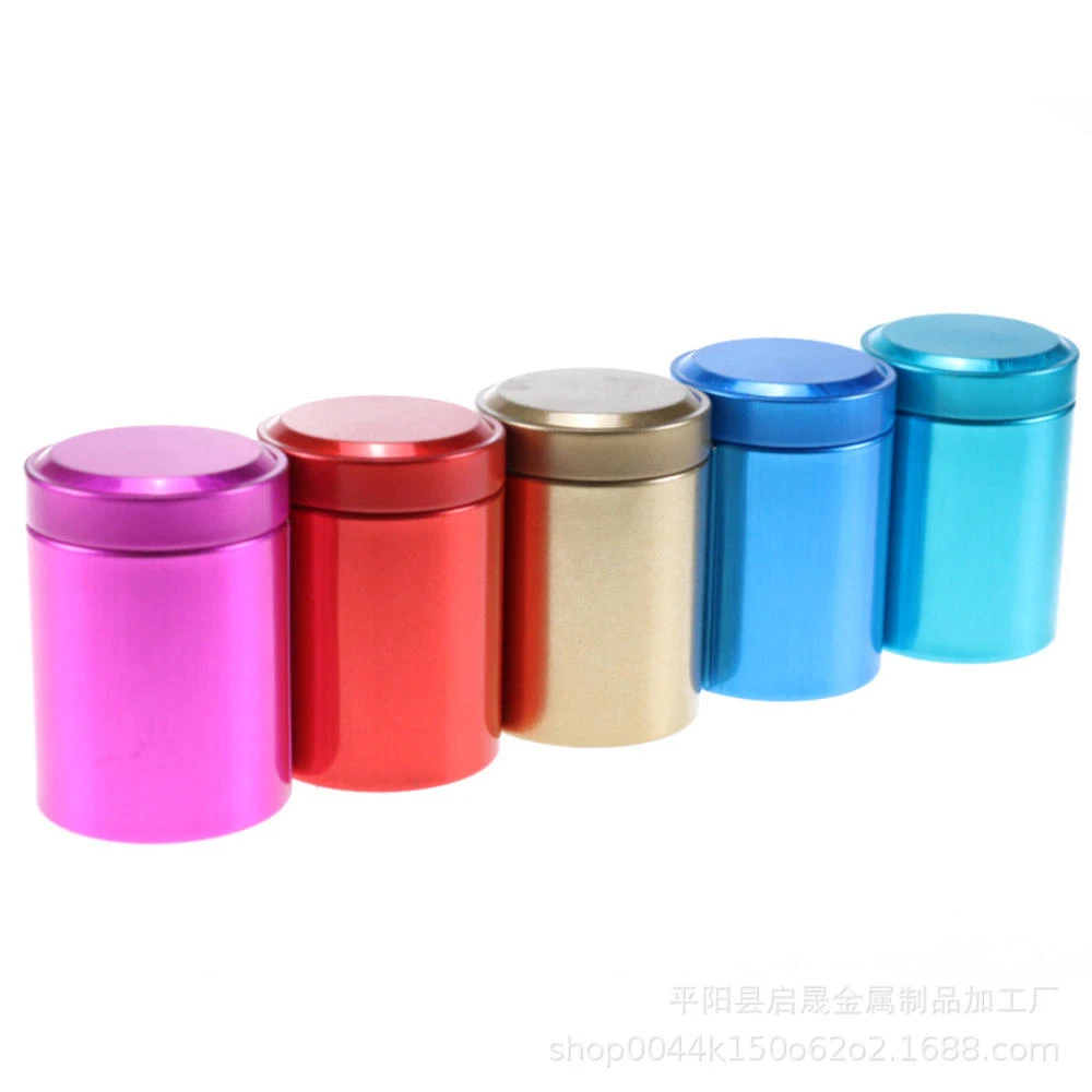 1pcs Tea Caddy Mini Aluminum Storage Boxes Sealed Coffee Powder Cans Tea Leaves Container Portable Travel Tea Caddy Organizer Tea Caddies Aliexpress
