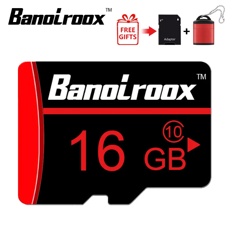 Карта Micro SD Banolroox Class 10, 32 ГБ, класс 10, карта памяти, 128 ГБ, 64 ГБ, 16 ГБ, 8 ГБ, картао-де-Мемория, microsd, кардридер