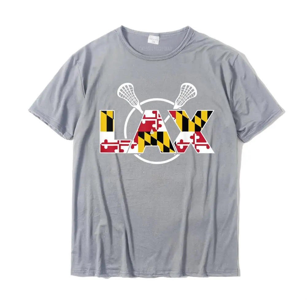 Design Tops & Tees Funny O-Neck Gift Short Sleeve Pure Cotton Men T-shirts Europe Tee Shirt Drop Shipping Maryland Flag Lacrosse State Pride T-Shirt__MZ22699 grey