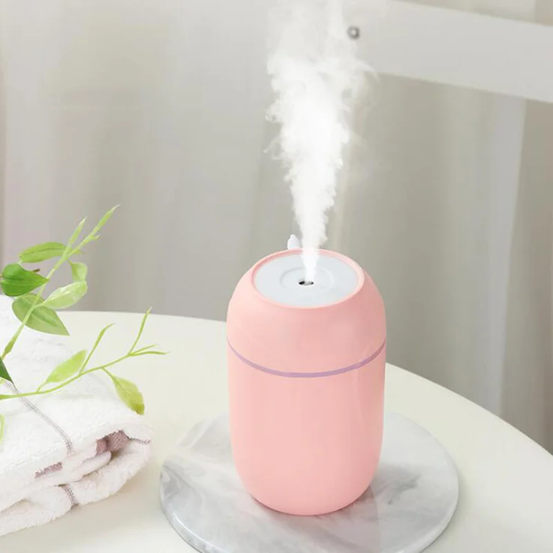 

260ml Color Cup USB Air Humidifier Ultrasonic Car Humidifiers Mist Maker with LED Night Lamps Mini Office Air Purifier