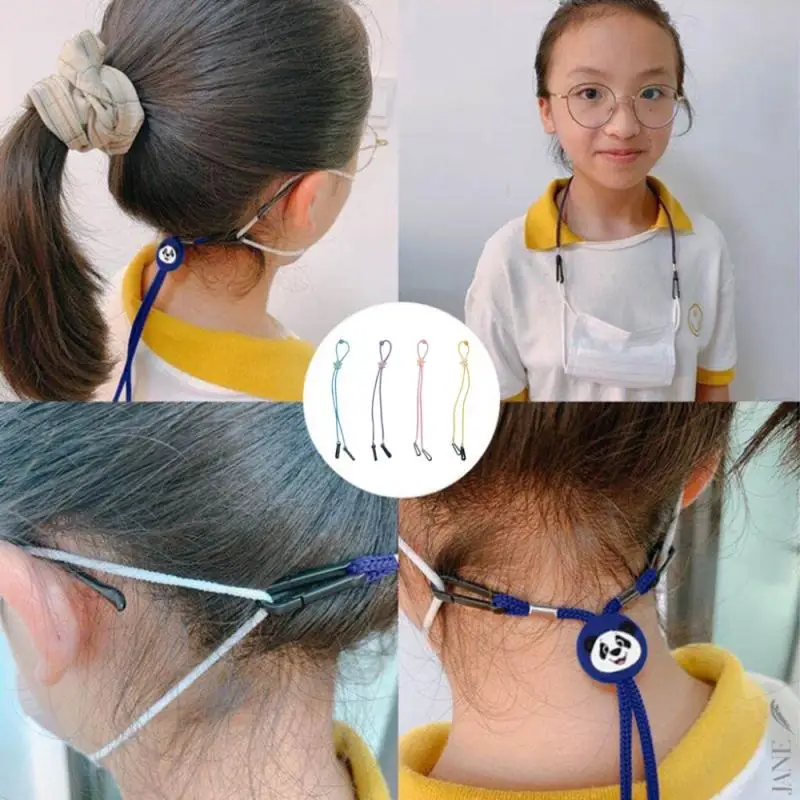 

5PCS 2-IN-1 Mask Hanging Rope Fashion Necklace Face Mask Lanyard Glasses Holder Chain Extension Non-slip Lanyard With Hooks