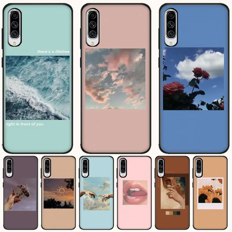 Чехол для телефона LJHYDFCNB розовый мягкий резиновый чехол из ТПУ Samsung A10 20 30 40 50 70 10S 20S