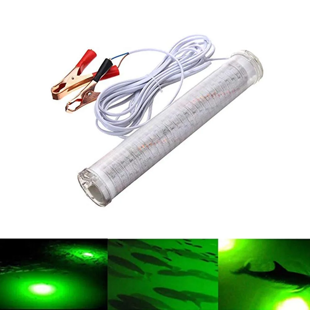 

20W/30W Underwater Submersible Night Fishing Light Attracting Fish LED Night Luring Lamps For Boats Docks Fishing Tools Green