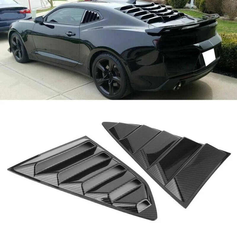 リアウィンドウルーバーシャッターカバー炭素繊維スタイルフィットシボレーカマロ16 17 18 19 カー用品 クロムスタイリング Aliexpress