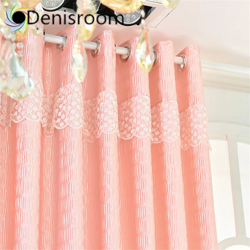 Denisroom девушка принцесса стиль тюль на окна затемненные шторы для гостиной, спальни, кухни XY75