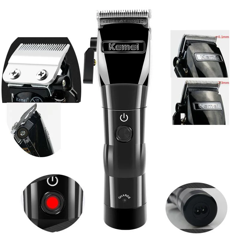 Electric Hair Trimmer Professional Wireless Rechargeable Hair Clipper For Beard Trimer Body Face Hair Clipper Low Noise Design
