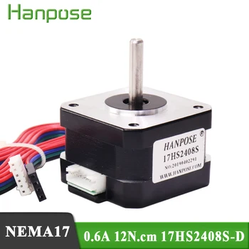 

Free shipping 4 lead Nema17 Stepper Motor 42BYGH 28MM 0.6A (17HS2408S) motor for CNC XYZ