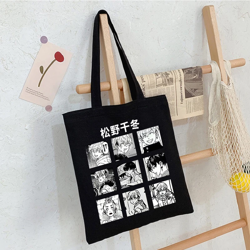 Women Bag Tokyo Revengers Anime Harajuku Shopper Bags Japanese Large Capacity Vintage Shoulder Bag Cartoon Y2k Women Canvas bag 