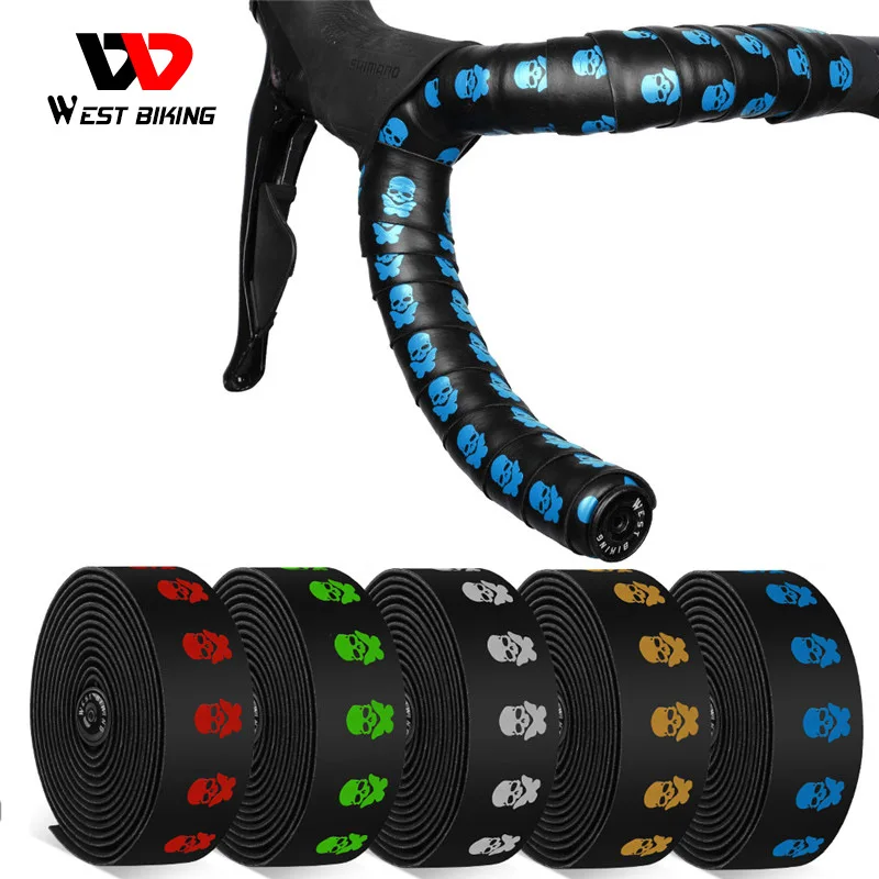 

WEST BIKING Anti-slip Road Bike Handlebar Tape Professional Bicycle Handlebar Tape EVA PU Shock Absorption Cycling Accessories