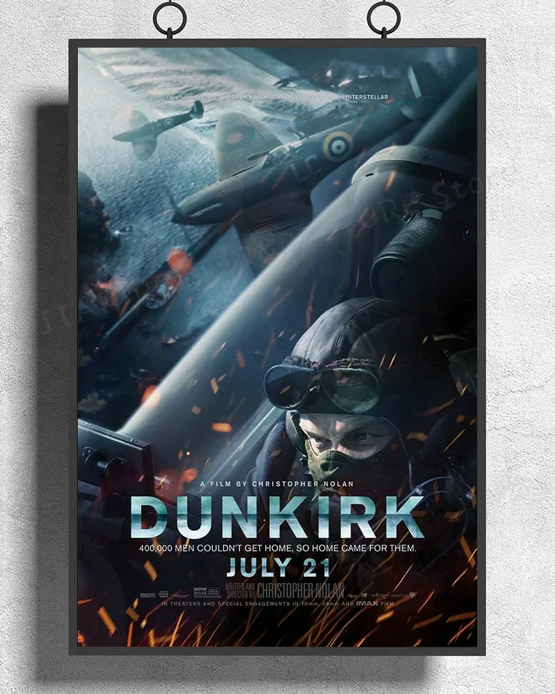 Шелковый плакат H550 украшение для дома кино Dunkirk настенное искусство