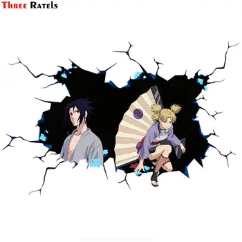 

Three Ratels CHY18 cool Anime cartoon 3D Naruto sticker for car mercedes skate decal