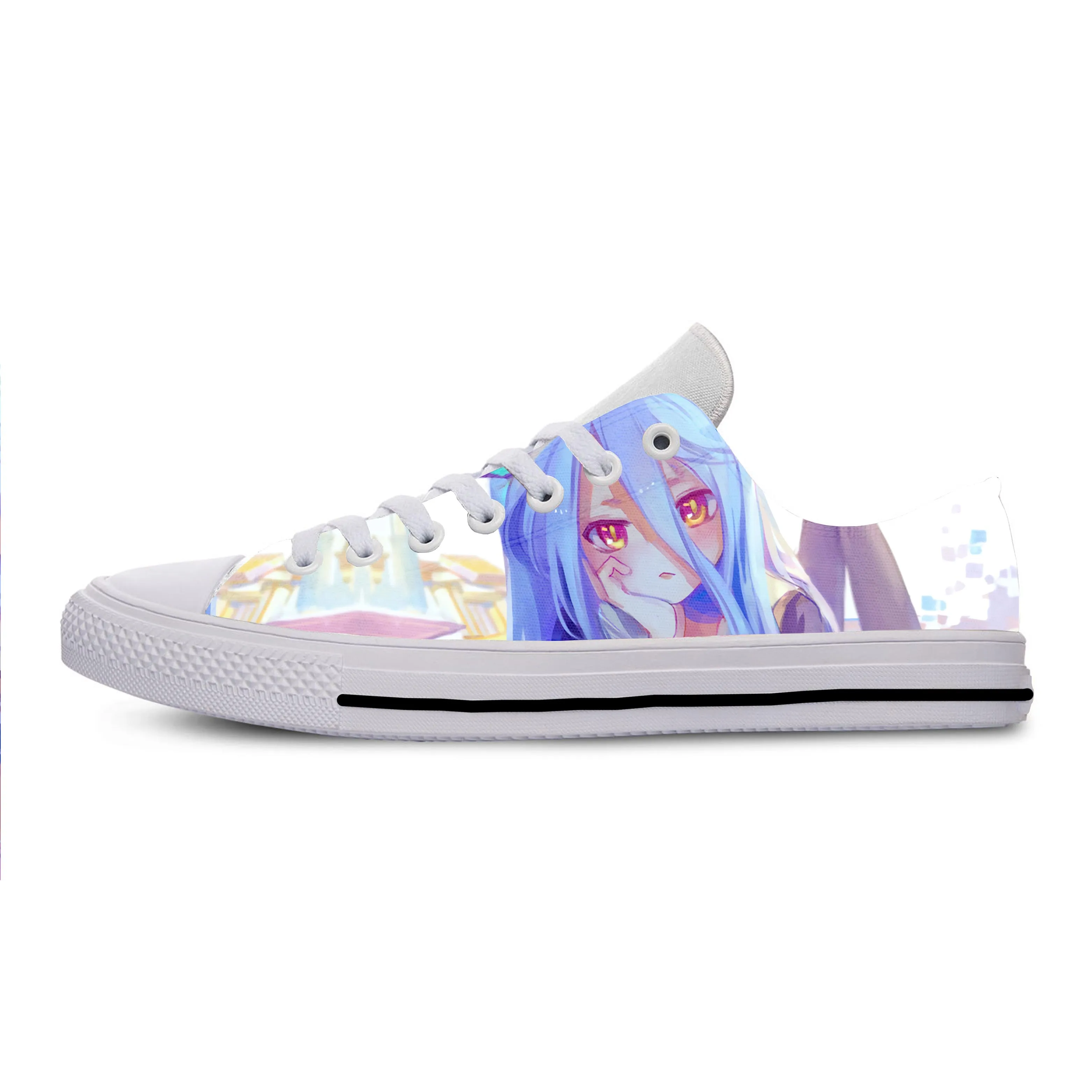 No Game No Life популярные модные 3D кроссовки для мужчин/женщин высокого качества Harajuku 3D печать No Game No Life повседневная обувь
