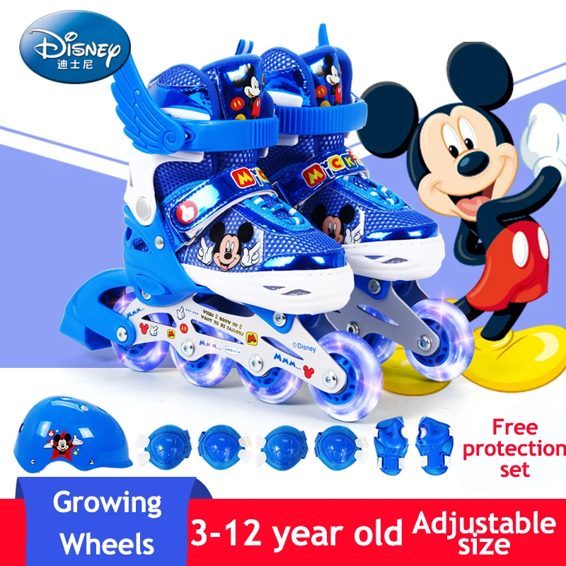 

Adjustable Size Children Roller Skates Inline Skating Shoes Flash roller PU Wheels Inline Skates Kids Gifts Roller Sneakers