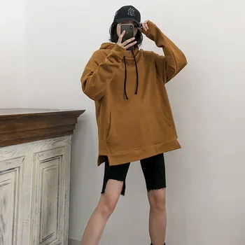 

Fashion Spring and autumn cotton round neck plus size loose sweater women 2020