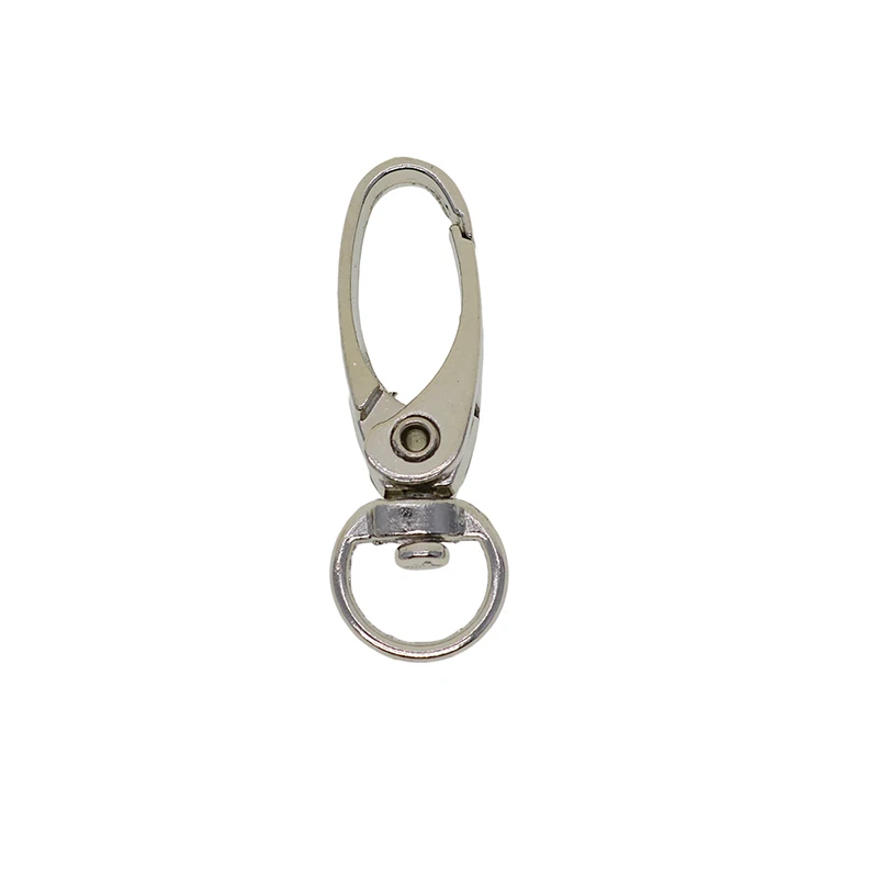 

10x SILVER LOBSTER CLASPS Claw Swivel Trigger Clips Snap Hooks Bag Key Ring Hook