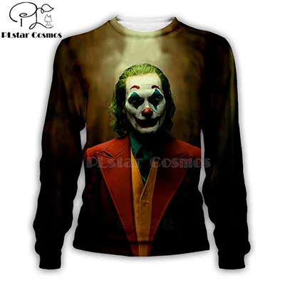 PLstar Cosmos dc haha joker 3d толстовки с капюшоном толстовка осень зима длинный рукав Harajuku Хэллоуин streetwear-6 - Цвет: sweatshirt