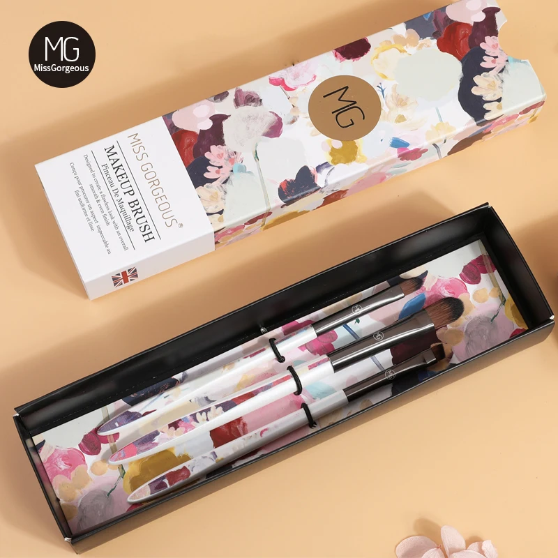 Miss Gorgeous 3pc Makeup Brushes Set Cosmetic Concealer Eyeliner Lip Women Beauty Make Up Tool Maquillaje Brochas Pincel | Красота и