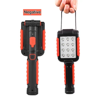 

LED Folding Flashlight Torch Light USB Rechargeable Outdoor Light With Hook Folding Flashlight Folding Torch
