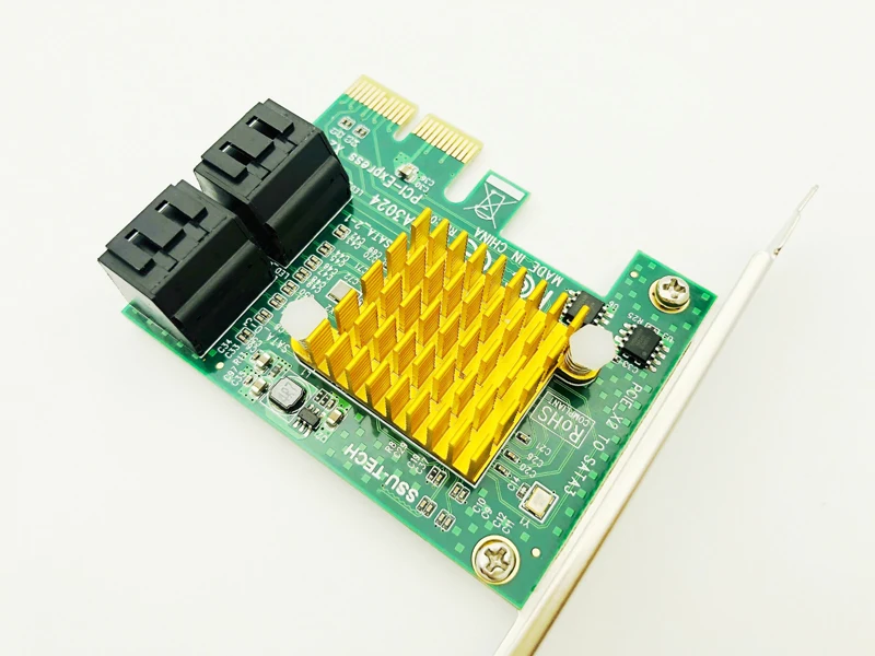 SATA карта 4 порта SATA3.0 6 Гбит/с SATA PCI Express адаптер PCI-E PCI e SATA3 контроллер низкопрофильный кронштейн для ПК HDD SSD IPFS