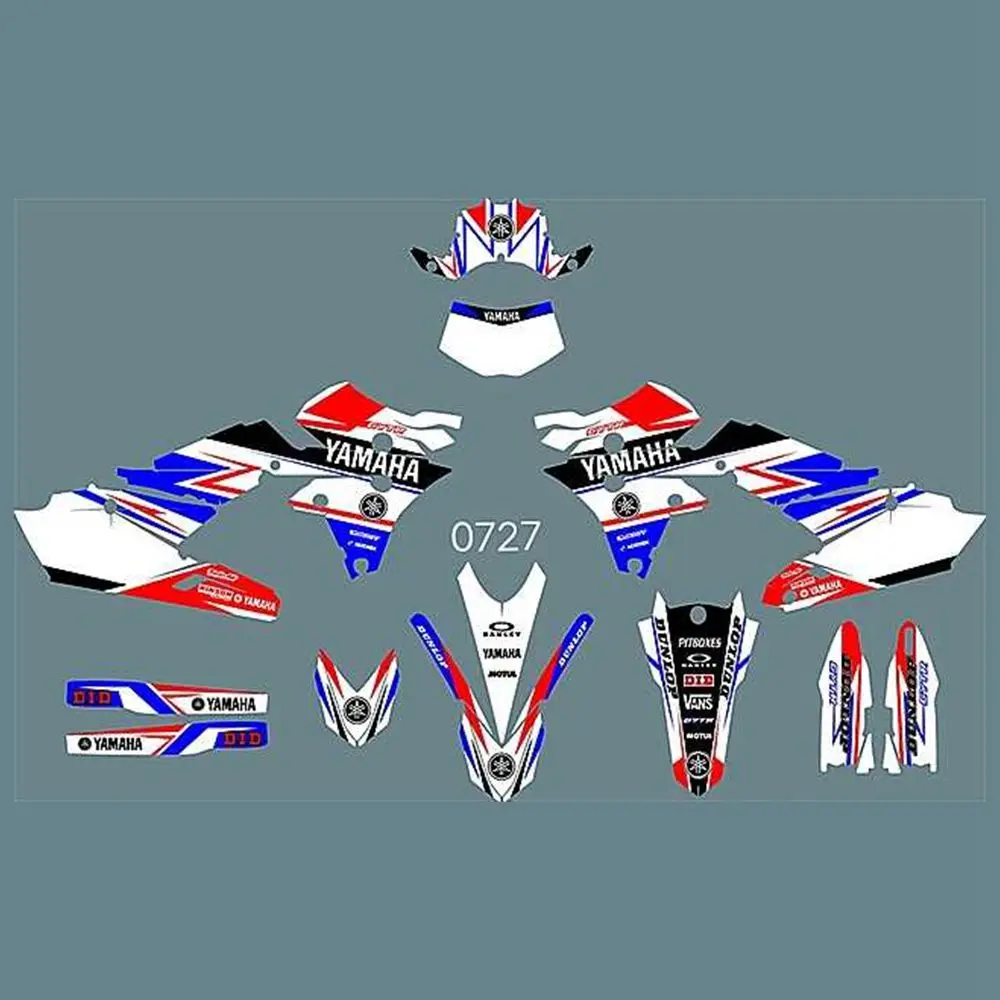 

New Full Graphics Decals Stickers Custom Number Name Glossy Bright Stickers Waterproof for YAMAHA WR450F 2016-2018