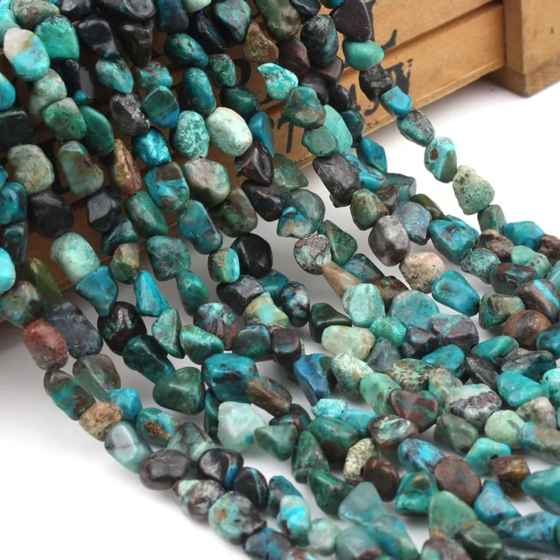 Неправильный Феникс бирюзовый Размер 1" 4-7 мм для изготовления ювелирных изделий браслет из бусин из драгоценных камней ожерелье Diy натуральный камень Perles