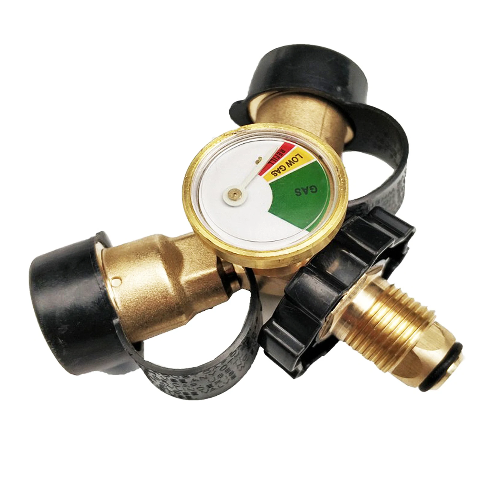 

3-way Pressure Gauge Multifunctional Propane Meter solid brass Durable Valve Propane Tank Pressure Test Instrument Tools