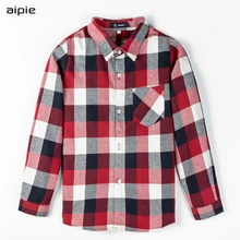 Children Boy's girl's shirts Spring/Autumn Casual Classic Plaid Cotton Kids Shirts For 2-10 year wear