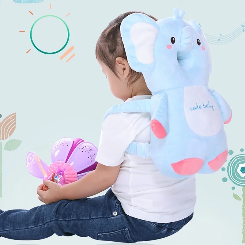  Cute Baby Toddler Anti-Collision Backpack Head Protective Pillow Adjustable Infant Safety Pads For 