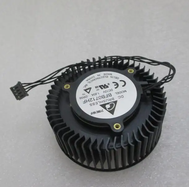 Четырехпроводной турбинный вентилятор GTX460 480 580 GTX680 670 BFB0712HF 12V 1.8A графической