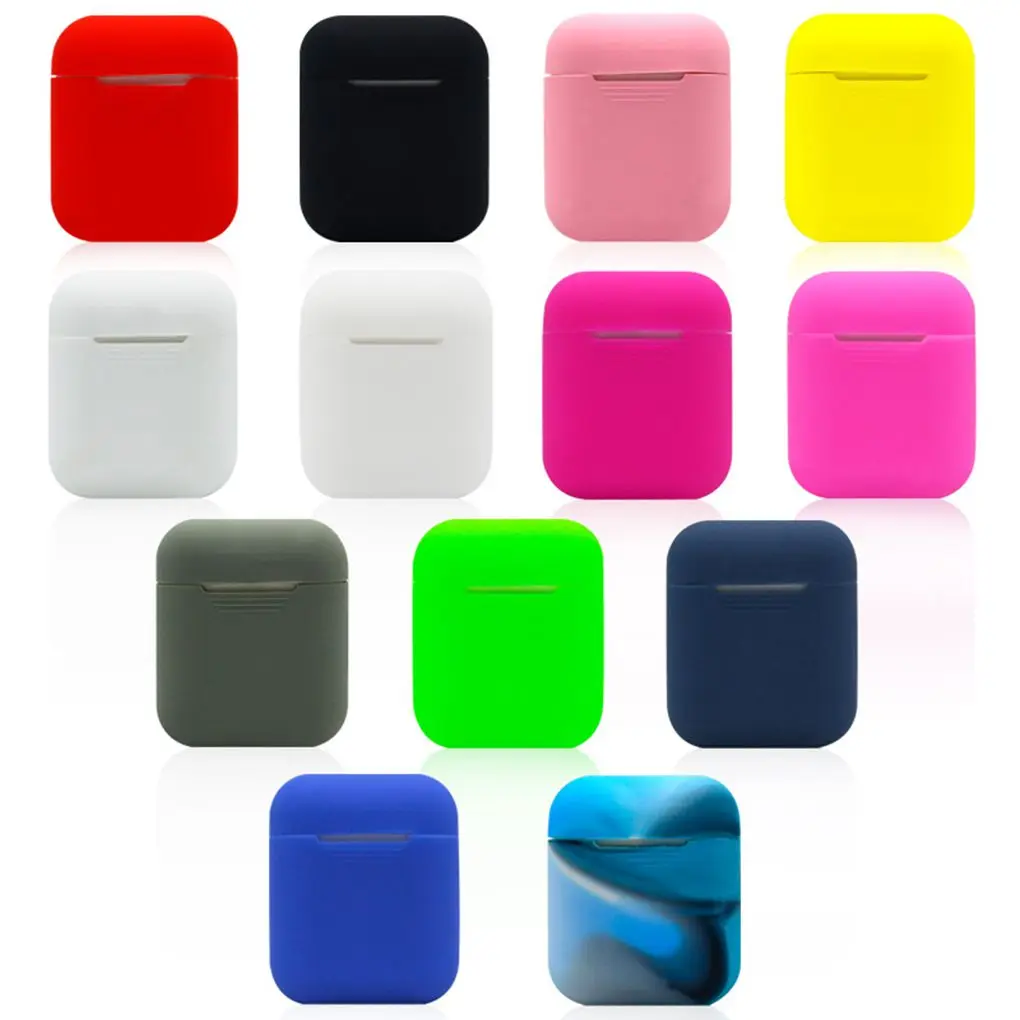 

iMice For Airpods Wireless Headphone Box Portable Silicone Case Cover Dust Proof Shockproof Protector