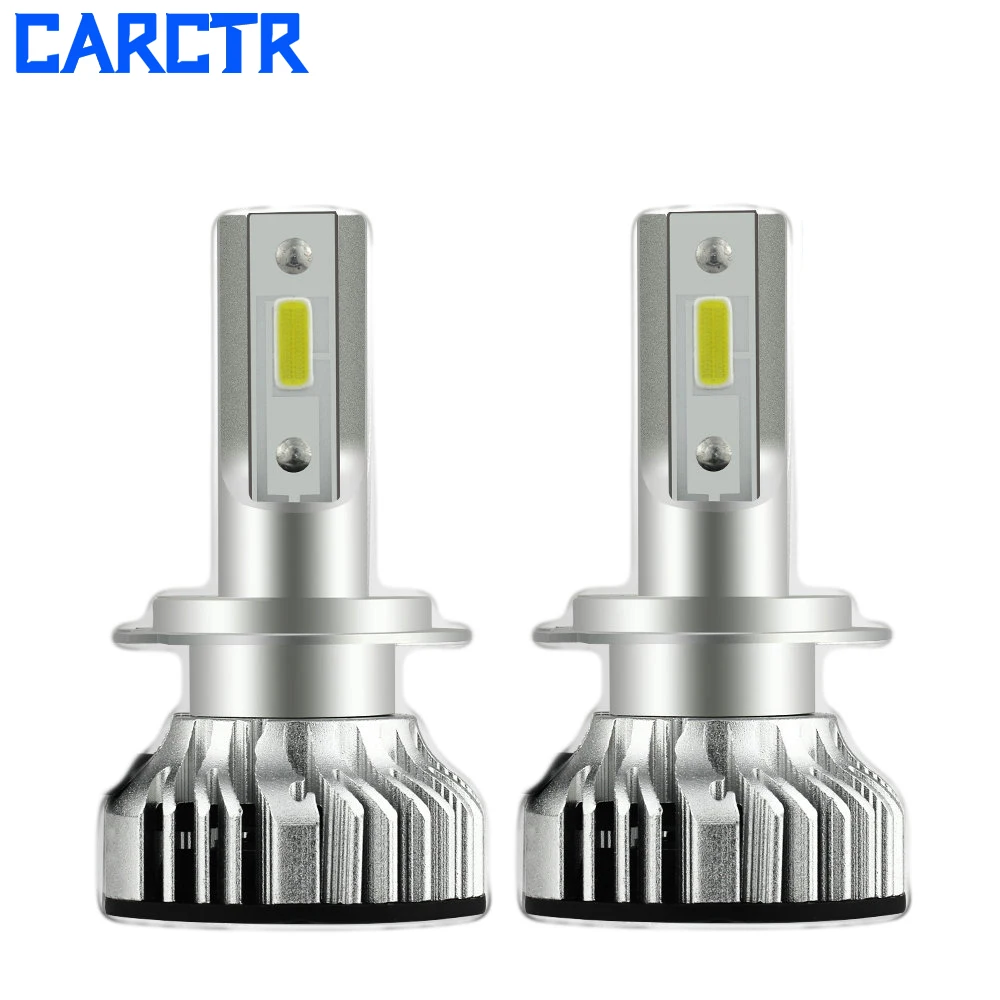 CARCTR H11 H4 светодиодный H7 9005 9006 9012 6000 К авто автомобилей головной светильник лампы HB4