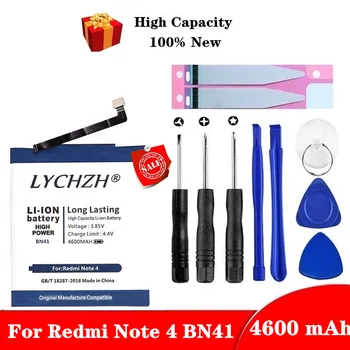 

100% Original Replacement BN41 Battery For xiaomi Redmi Note 4 Hongmi Note4 Pro Note 4X High-end Version MTK Helio X20 4600mAh