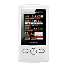 TM-190 мульти-Функция низкочастотный высокий детектор электромагнитного излучения Гаусс 3-осевой Магнитный Электрический