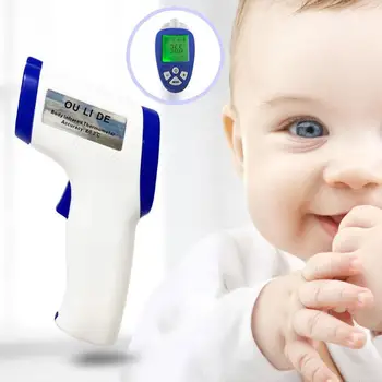 

Medical Forehead and Ear Thermometer for Fever with Fever Alarm & Memory LCD HM