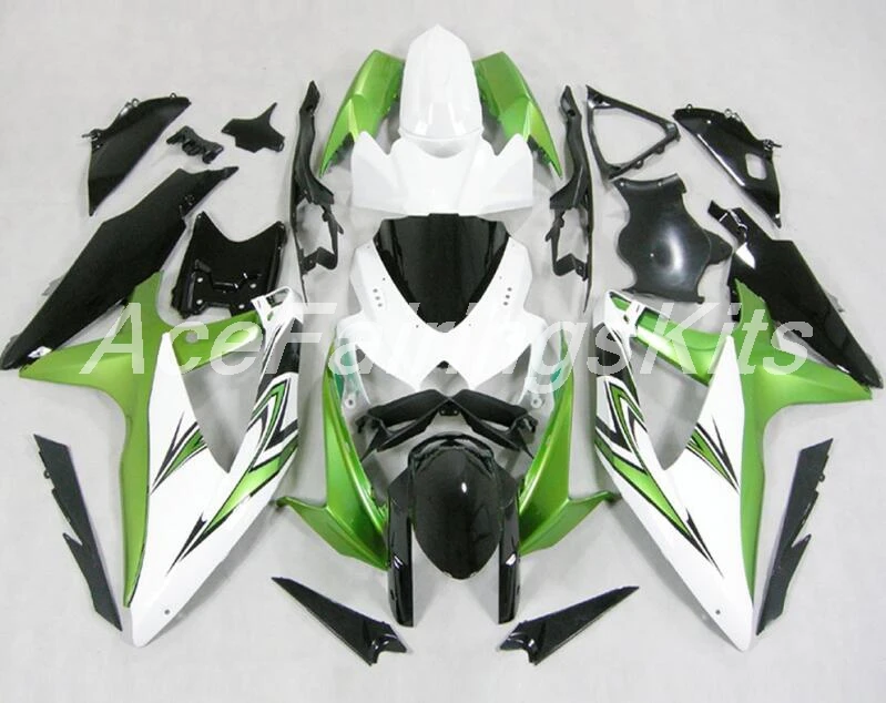 

New TOP (Injection molding) ABS Fairing Kits Fit For Suzuki GSX-R600 GSX-R750 K8 2008 2009 2010 Fairings set green white