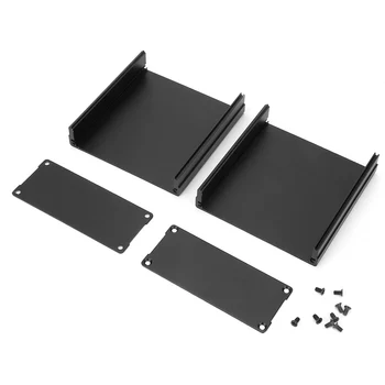 

Matte Black Aluminum Printed Circuit Board Instrument Box Enclosure Electronic Project Case Adopt Split Type Design