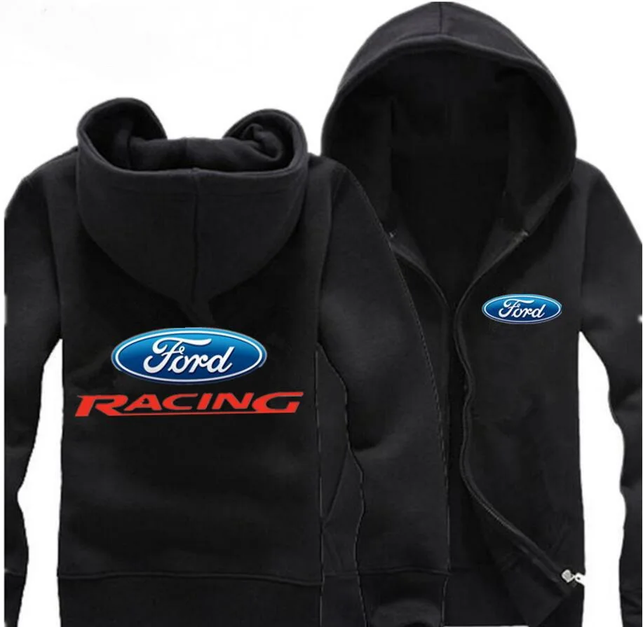 Мужская толстовка на молнии с логотипом Ford, одежда для верховой езды, куртки, свитшоты, пальто, толстовки с капюшоном Ford, мужские толстовки, высокое качество