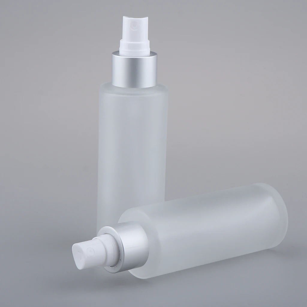 2Pcs/lot 100ml Empty Lotion Cream Perfume Glass Containers Cosmetic Bottles Dispensers for Makeup