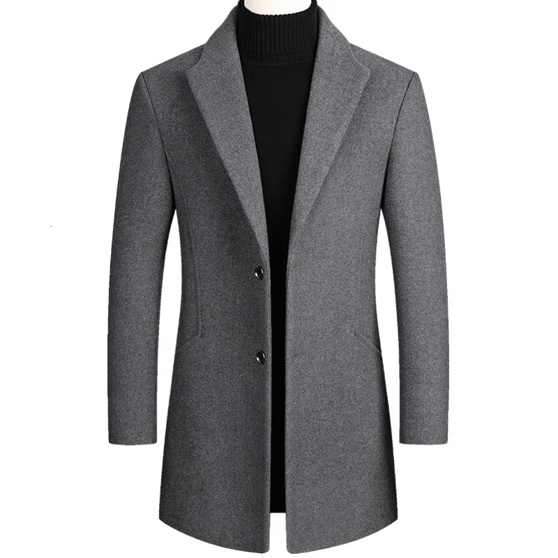 

Man Leisure Wool Overcoat Loose Coat