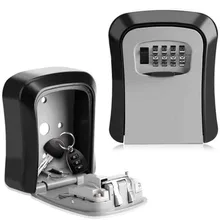 Cheap Key Safe Box MetalKey Lock Box Wall Mounted Aluminum alloy Weatherproof 4 Digit Combination Key Storage Lock Box drop shipping