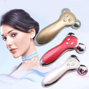 3D Roller Massager Facial Massage Microcurrent Vibration Electric Massager Body Shaper Face Lift Roller 360 Rotate Beauty Tools
