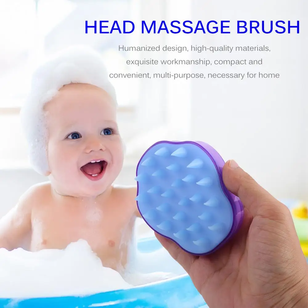 

Shampoo Hair Washing Comb Silicone Head Body Scalp Massage Brush Comb Shower Brush Bath Spa Slimming Massage Brush