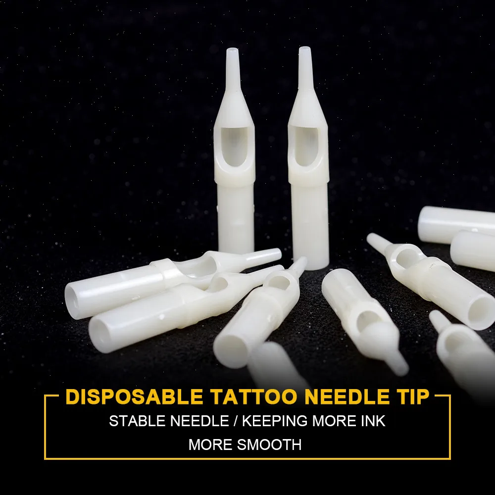 Professional Disposable Tattoo Needle Tips For Tattoo machines Tools Supply Body Art Tattoo Healthy Makeup Tattoo Accessories