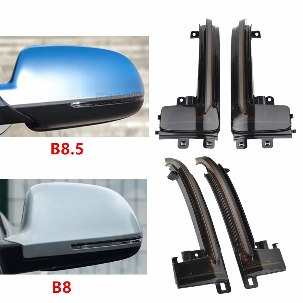 

For Audi A3 8P A4 A5 B8 Q3 A6 C6 S6 B8.5 S5 RS5 RS4 Dynamic Turn Signal LED Side Wing Rearview Mirror Indicator Blinker Repeater