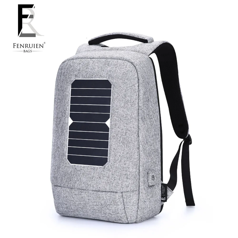 

Solar Charging Backpack Men's Multi-functional Anti-theft Backpack 15.6-Inch Computer Bag Men's School Bag Business Travel Bag