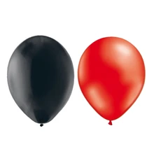 2 мешка 20 латексных шаров 12 дюймов или 30 см Nacres черный и красный